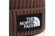 The North Face Logo Box Cuffed Χειμερινό Σκουφάκι Καφέ
