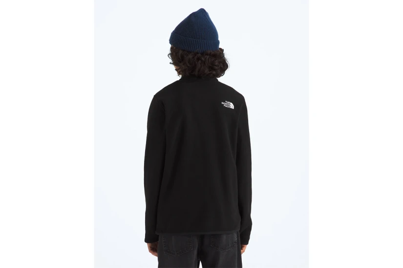 The North Face Glacier Παιδική Μακρυμάνικη Μπλούζα με Φερμουάρ Μαύρη