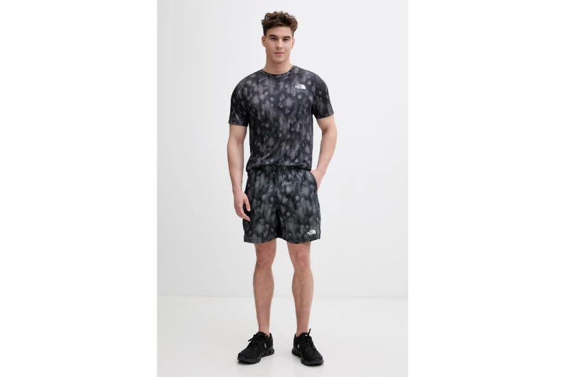 The North Face 24-7 Print Ανδρικό Κοντομάνικο T-Shirt Ανθρακί, Γκρι Σκούρο