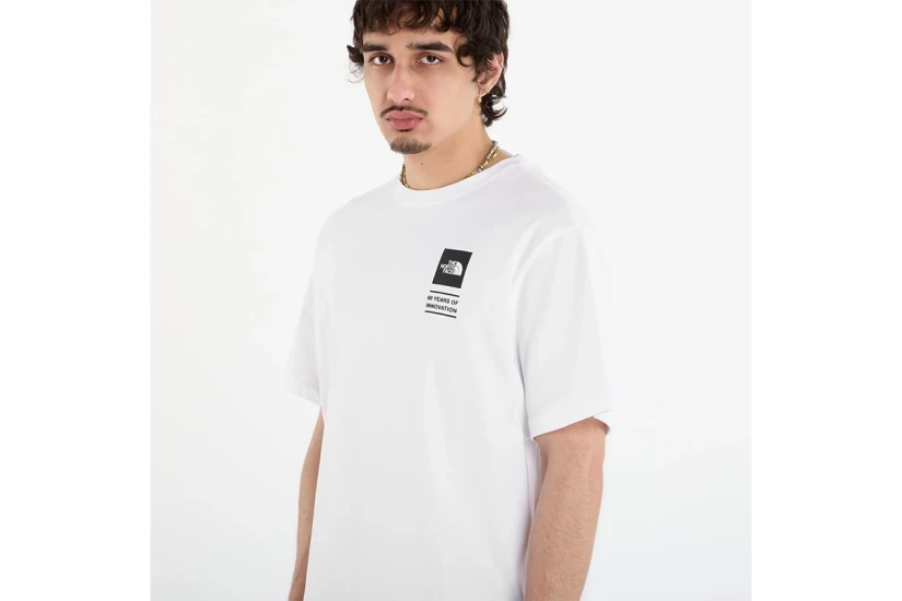 The North Face Icon Celebration Regular Graphic Ανδρικό Κοντομάνικο T-Shirt Λευκό