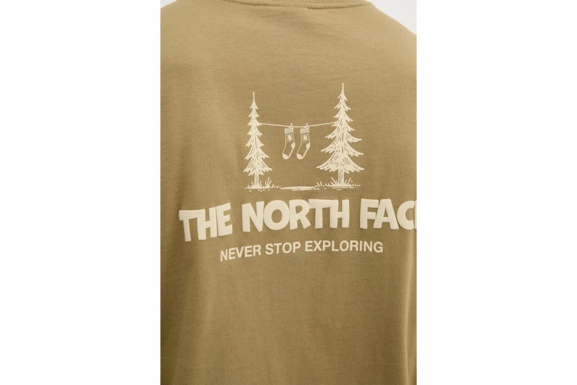 The North Face Camping Relaxed Graphic Ανδρικό Κοντομάνικο T-Shirt Λαδί, Μπεζ