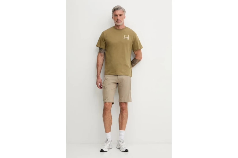 The North Face Camping Relaxed Graphic Ανδρικό Κοντομάνικο T-Shirt Λαδί, Μπεζ