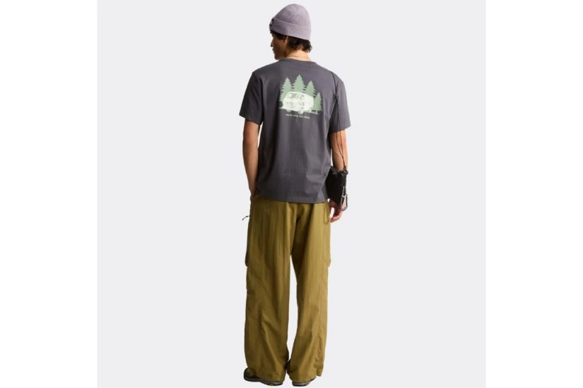 The North Face Van Life Relaxed Graphic Ανδρικό Κοντομάνικο T-Shirt Γκρι Σκούρο, Μπεζ, Λαδί