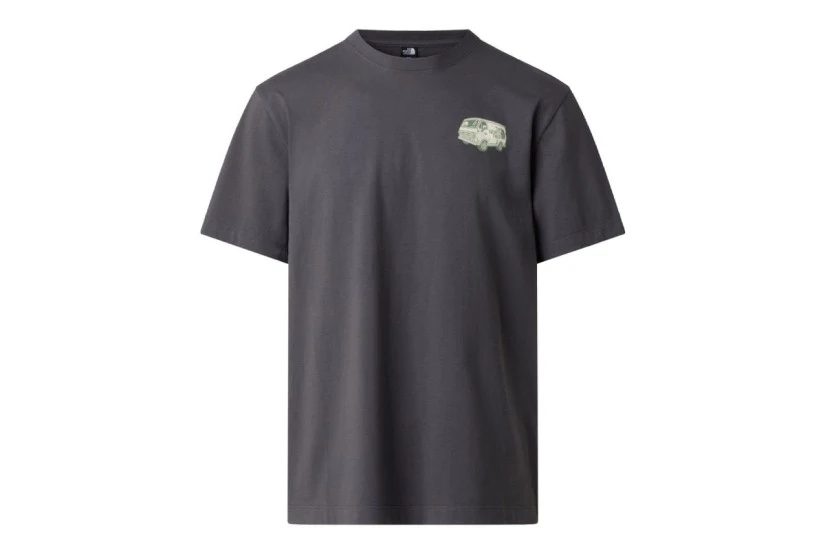 The North Face Van Life Relaxed Graphic Ανδρικό Κοντομάνικο T-Shirt Γκρι Σκούρο, Μπεζ, Λαδί