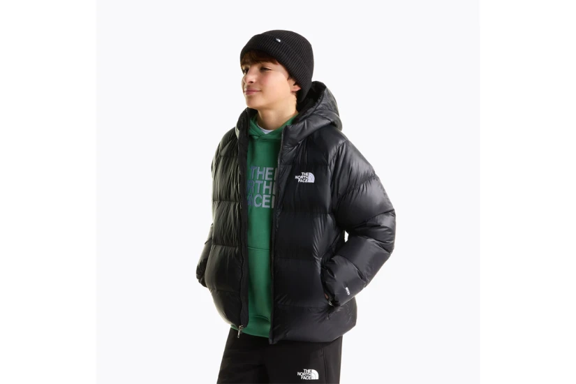 The North Face Hydrenalite Down Παιδικό Μπουφάν Puffer με Κουκούλα Μαύρο