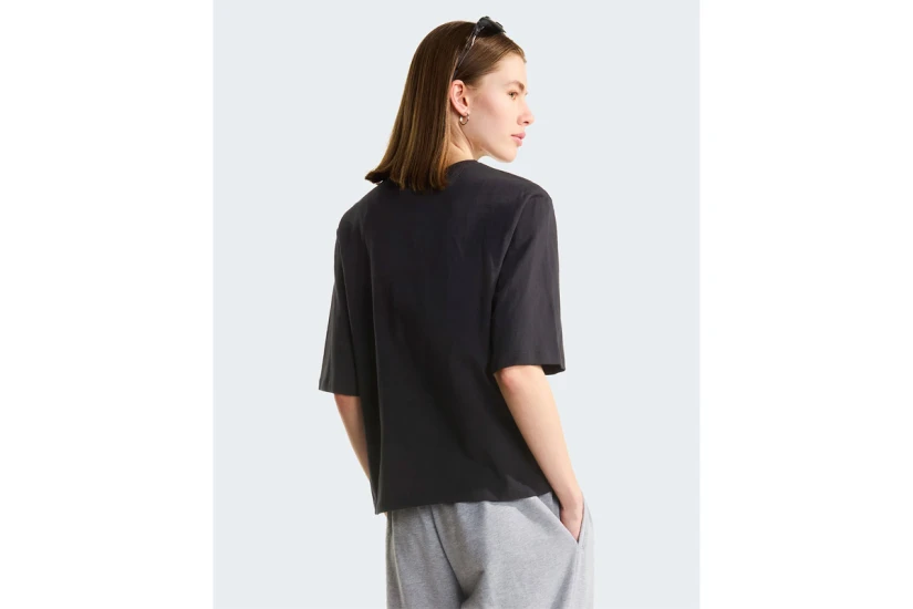 The North Face Essential Simple Dome Boxy Γυναικείο Κοντομάνικο T-Shirt Μαύρο