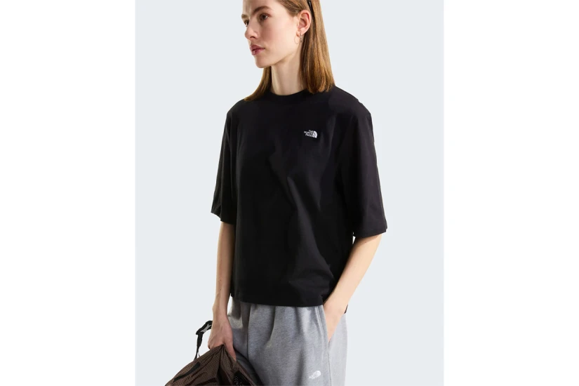 The North Face Essential Simple Dome Boxy Γυναικείο Κοντομάνικο T-Shirt Μαύρο