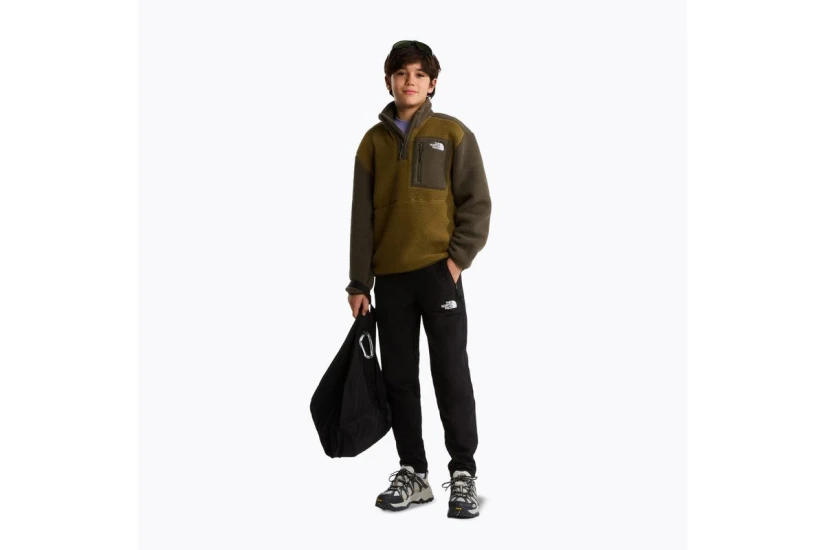 The North Face Yumiori Παιδική Μακρυμάνικη Μπλούζα Fleece με Φερμουάρ Λαδί, Χακί
