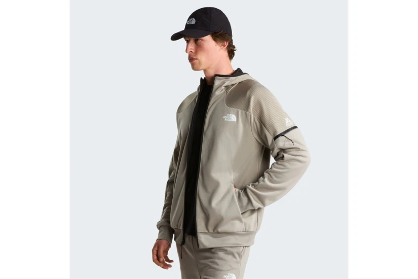 The North Face Mountain Athletics Fleece 2.0 Ανδρική Πολυεστερική Ζακέτα με Κουκούλα Γκρι