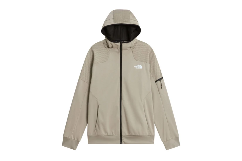 The North Face Mountain Athletics Fleece 2.0 Ανδρική Πολυεστερική Ζακέτα με Κουκούλα Γκρι
