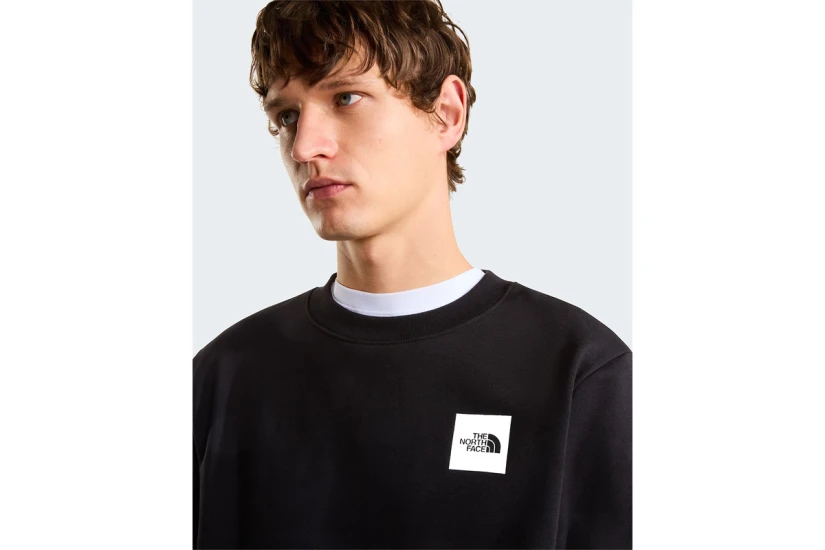The North Face Box Half Dome Ανδρική Μακρυμάνικη Μπλούζα με Λαιμόκοψη Μαύρη