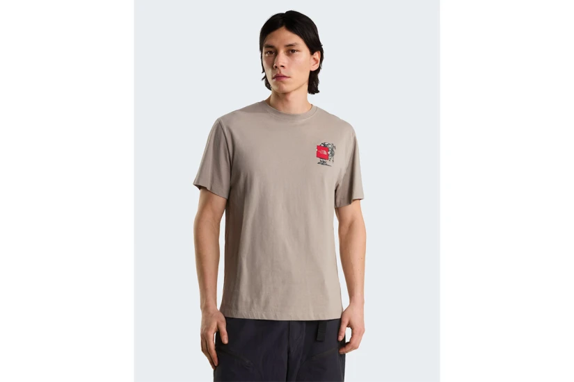 The North Face Gear Up Get Out Graphic Unisex Κοντομάνικο T-Shirt Γκρι