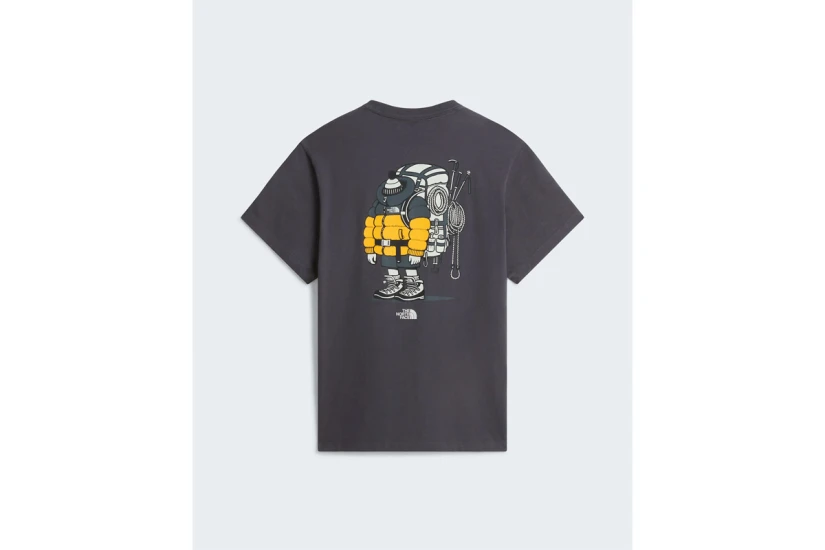The North Face Gear Up Get Out Graphic Unisex Κοντομάνικο T-Shirt Ανθρακί