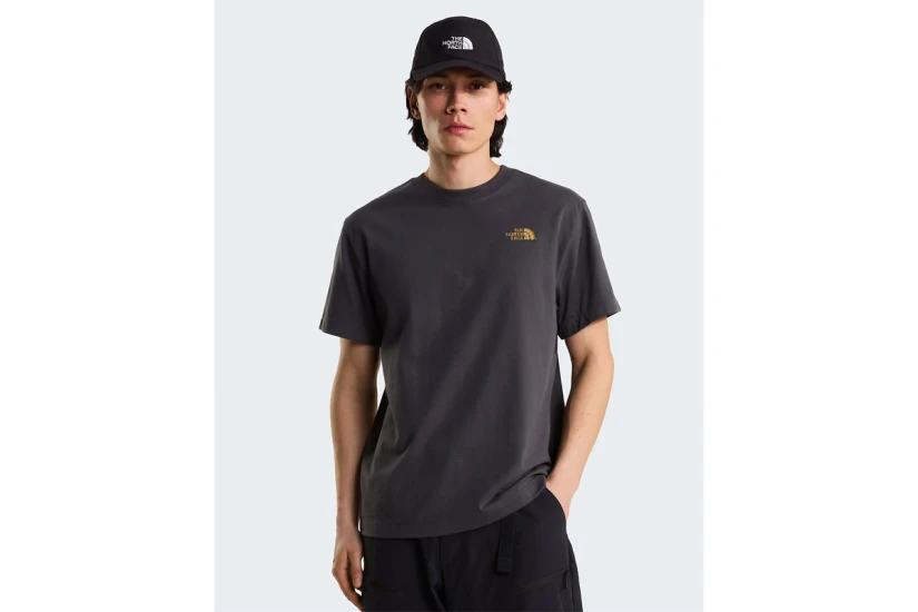 The North Face Stone Logo Graphic Unisex Κοντομάνικο T-Shirt Ανθρακί
