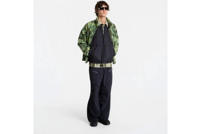 The North Face Extreme Pile 2 Printed Ανδρικό Μπουφάν Sherpa Πράσινο, Λαδί