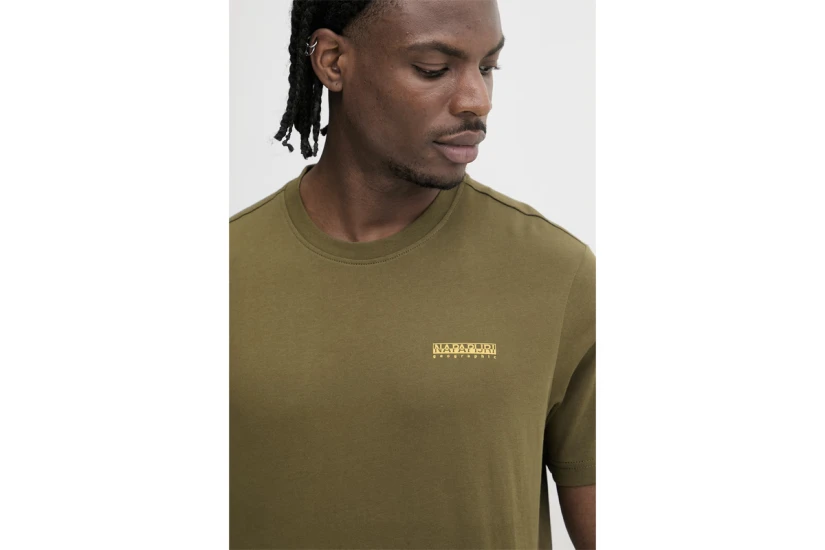 Napapijri Flint Ανδρικό Κοντομάνικο T-Shirt Χακί
