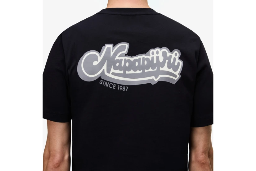 Napapijri Zinc Ανδρικό Κοντομάνικο T-Shirt Μαύρο
