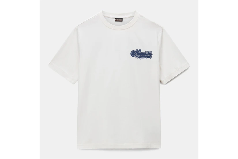 Napapijri Zinc Ανδρικό Κοντομάνικο T-Shirt Λευκό