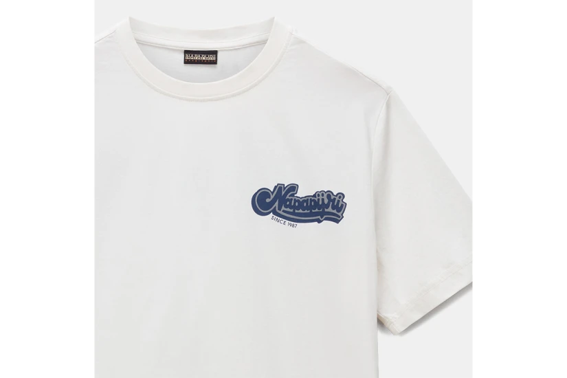 Napapijri Zinc Ανδρικό Κοντομάνικο T-Shirt Λευκό