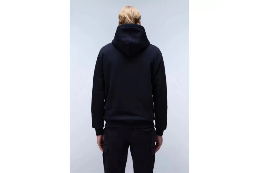 Napapijri B-Box Logo Ανδρικό Φούτερ με Κουκούλα Μαύρο
