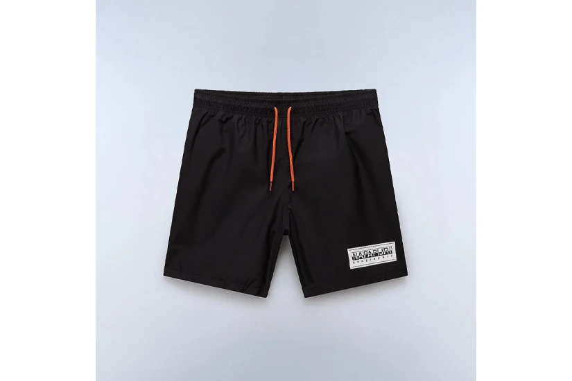Napapijri V-Box Logo Ανδρικό Μαγιό Βερμούδα Μαύρο