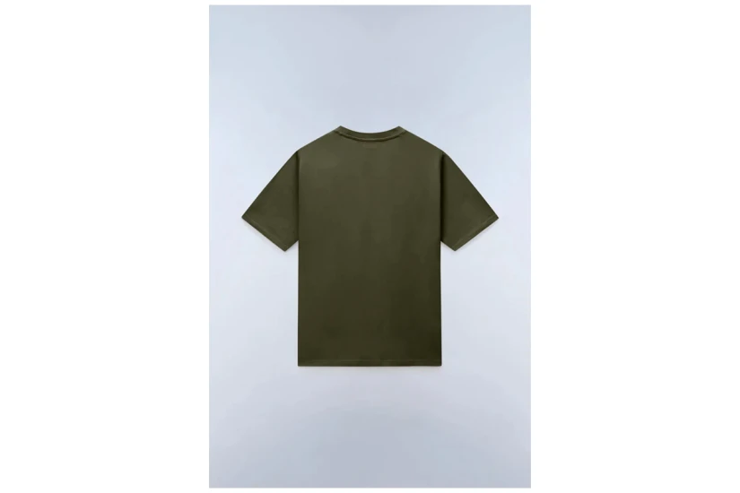 Napapijri Small Box Ανδρικό Κοντομάνικο T-Shirt Λαδί, Λευκό
