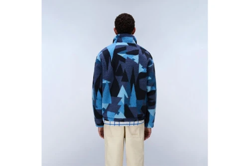 Napapijri Geometric-Print Ζακέτα Fleece Ανδρική (NP0A8AO4FXJ1)