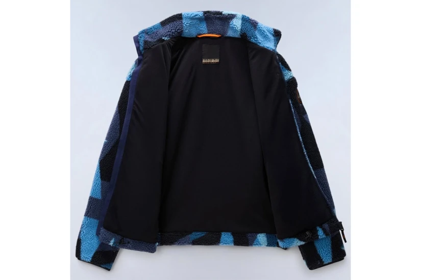 Napapijri Geometric-Print Ζακέτα Fleece Ανδρική (NP0A8AO4FXJ1)