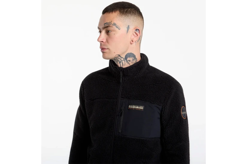 Napapijri Yupik Full-Zip Fleece Ανδρική Ζακέτα Μαύρη