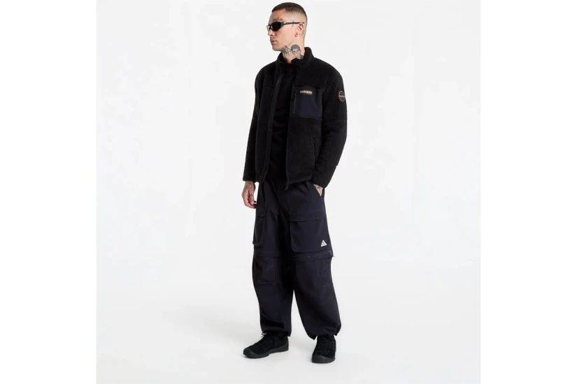 Napapijri Yupik Full-Zip Fleece Ανδρική Ζακέτα Μαύρη