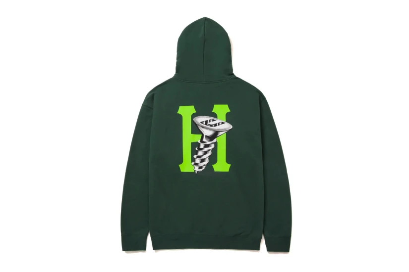 Huf Hardware P-O Hoodie Ανδρικό (PF00523 FOREST GREEN)