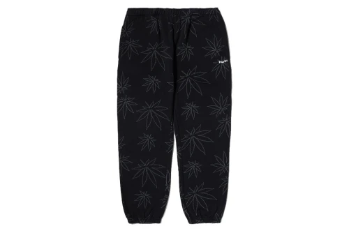 Huf Plantlife Fleece Pant Παντελόνι Φόρμας Ανδρικό (PT00301 BLACK)