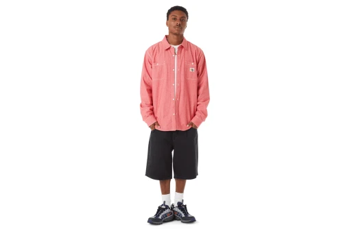 Huf Classic H Double Knee Βερμούδα Casual Ανδρική (PT00342 BLACK)