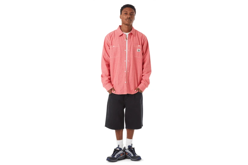 Huf Classic H Double Knee Ανδρική Βερμούδα Μαύρη
