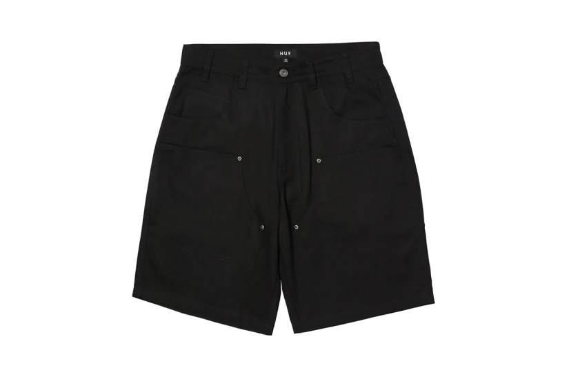 Huf Classic H Double Knee Ανδρική Βερμούδα Μαύρη