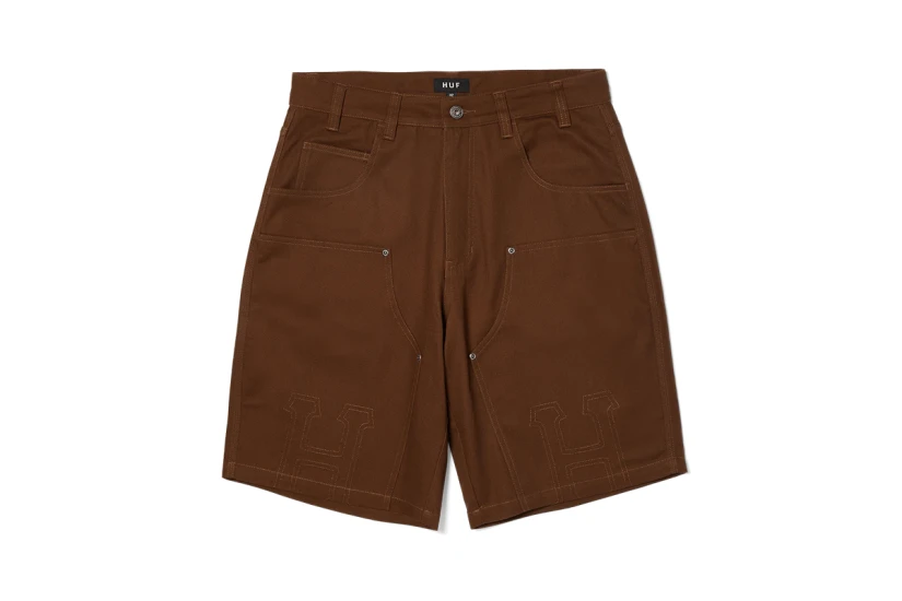Huf Classic H Double Knee Ανδρική Βερμούδα Καφέ