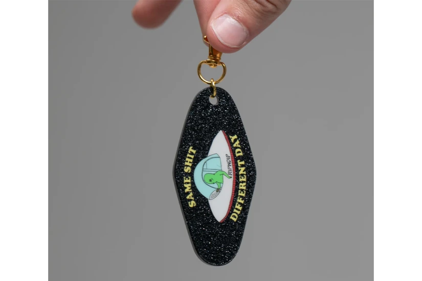 Rip N Dip Same Shit Different Day Keychain Μπρελόκ Μαύρο