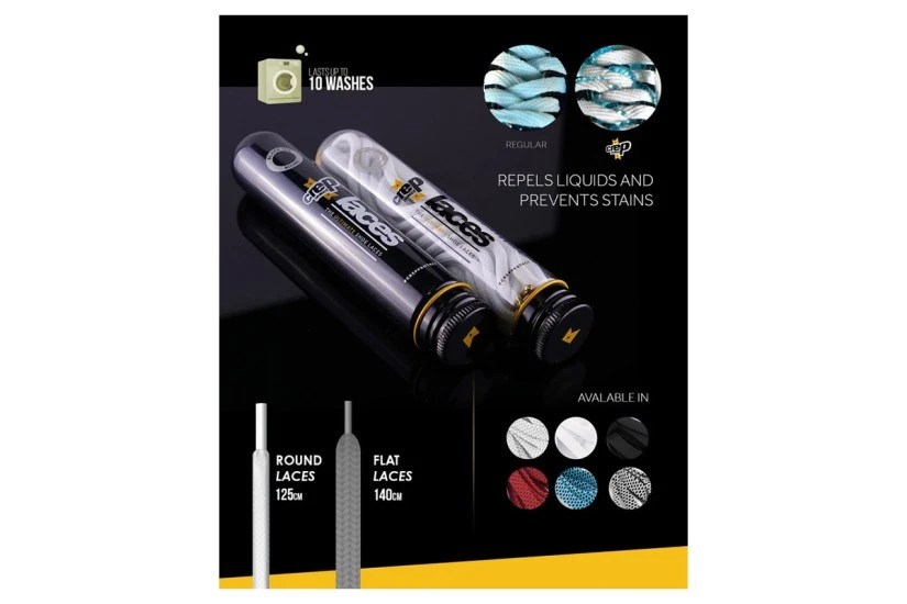 Crep Protect The Ultimate Sneaker Laces Ελαστικά Κορδόνια Μαύρα