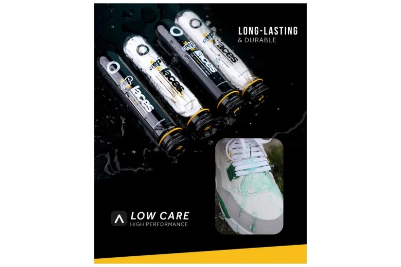 Crep Protect The Ultimate Sneaker Laces Ελαστικά Κορδόνια Μαύρα