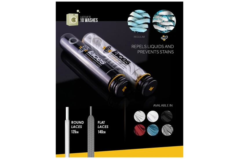 Crep Protect The Ultimate Sneaker Laces Ελαστικά Κορδόνια Λευκά