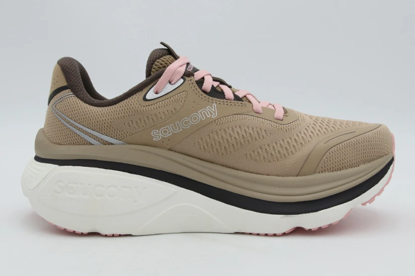 Saucony Hurricane 26 Γυναικεία Αθλητικά Παπούτσια για Τρέξιμο Μπεζ, Καφέ, Λευκά