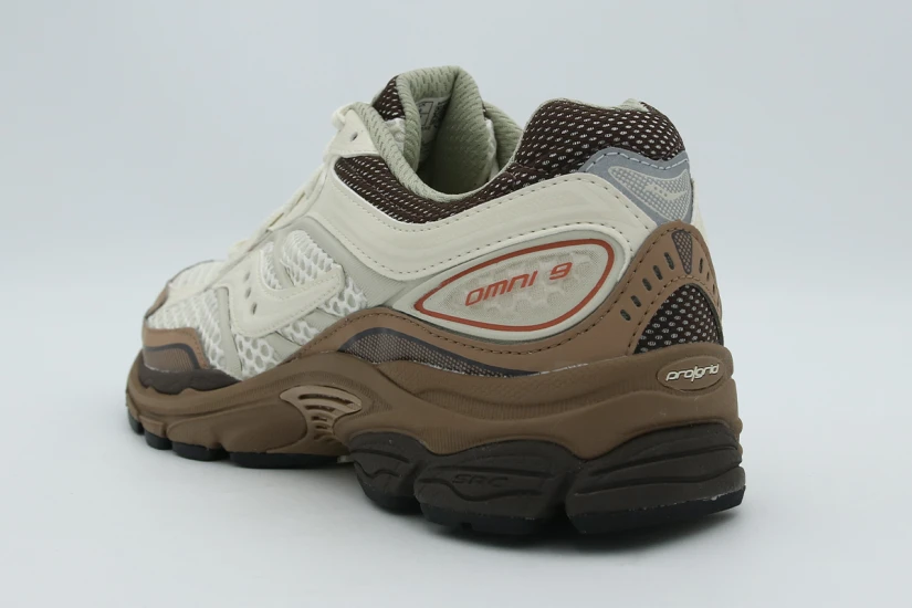 Saucony Originals Progrid Omni 9 Ανδρικά Sneakers Εκρού, Καφέ