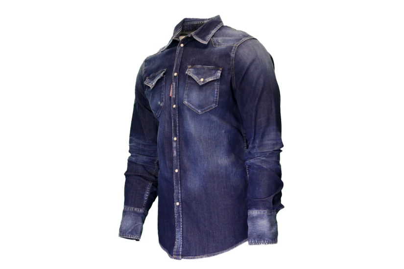 Dsquared2 Classic Western Ανδρικό Μακρυμάνικο Πουκάμισο Μπλε
