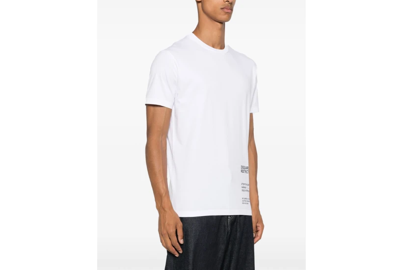 Dsquared2 Cool Fit Ανδρικό Κοντομάνικο T-Shirt Λευκό