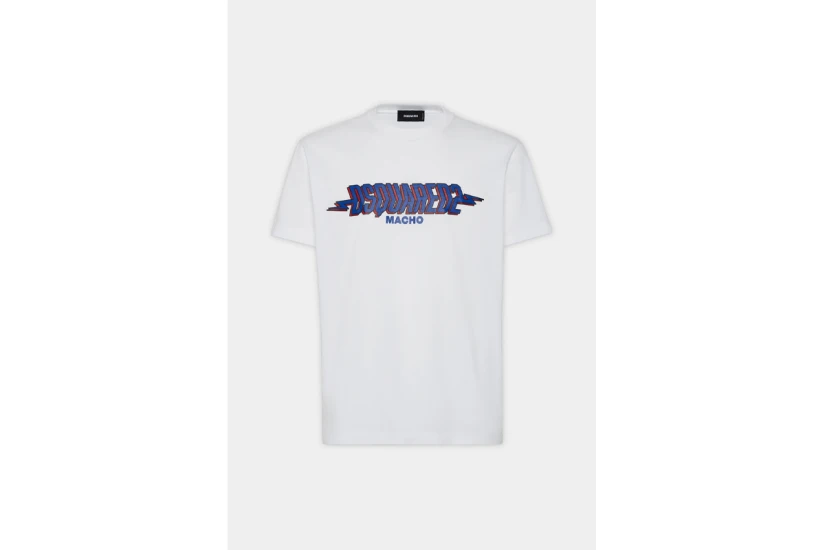 Dsquared2 Cool Fit Tee Ανδρικό Κοντομάνικο T-Shirt Λευκό