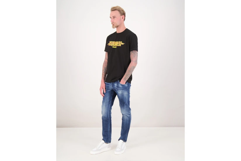 Dsquared2 Cool Fit Tee Ανδρικό Κοντομάνικο T-Shirt Μαύρο
