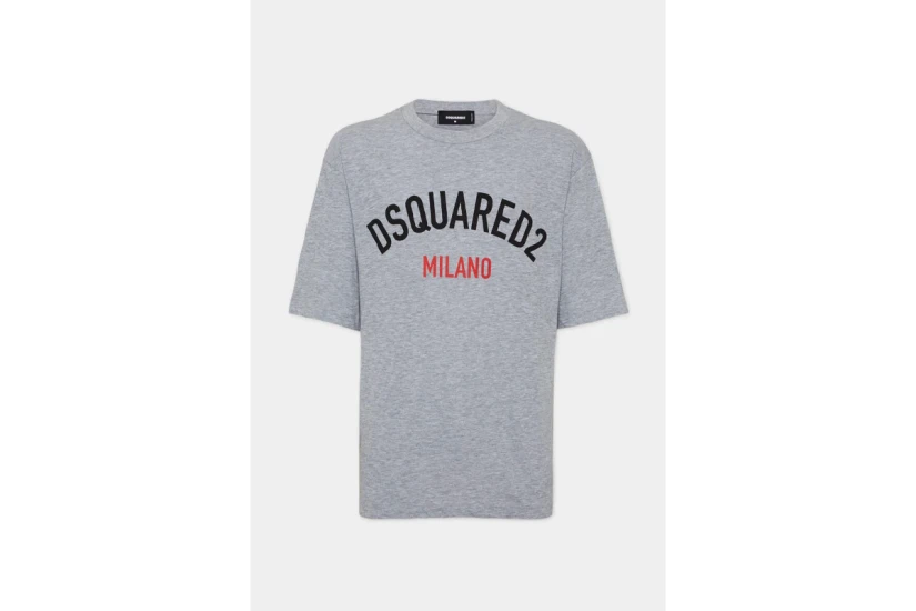 Dsquared2 Milano Ανδρικό Κοντομάνικο T-Shirt Γκρι