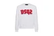 Dsquared2 Cool Fit Tee Ανδρική Μακρυμάνικη Μπλούζα Λευκή, Κόκκινη