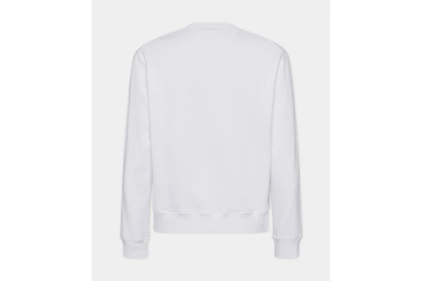 Dsquared2 Cool Fit Tee Ανδρική Μακρυμάνικη Μπλούζα Λευκή, Κόκκινη