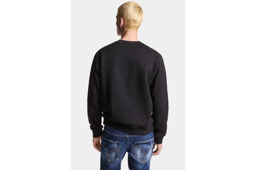 Dsquared2 Cool Fit Tee Ανδρική Μακρυμάνικη Μπλούζα Μαύρη, Κόκκινη